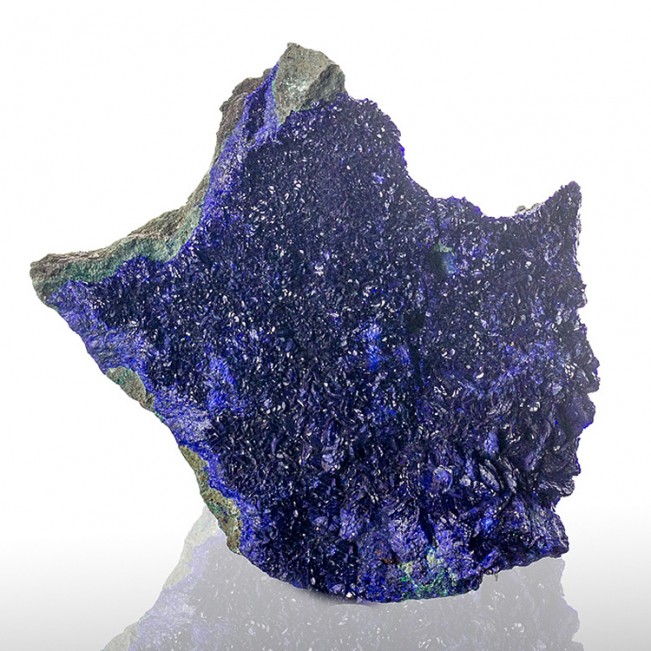 3.7" Glittery Twinkly Sparkly AZURITE DarkBlue Crystals on Matrix China for sale