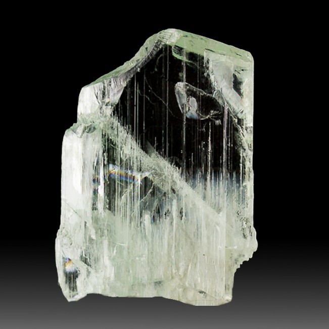1.2" Mint Green HIDDENITE Spodumene NaturalUntreated Gem Crystal Brazil for sale