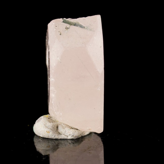 1.4" 171ct Gemmy Pink KUNZITE Crystal w/Blue Tourmaline Afghanistan for sale 