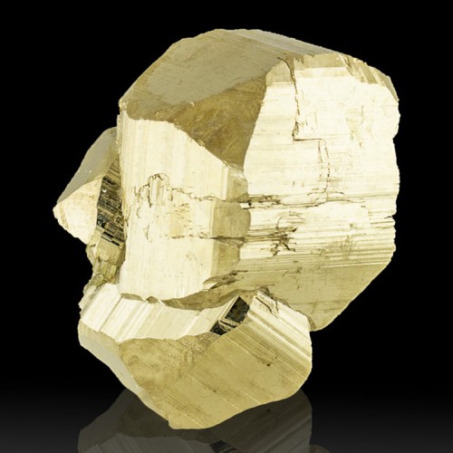 3" Shiny Bold Brassy Gold Pyritohedral PYRITE...