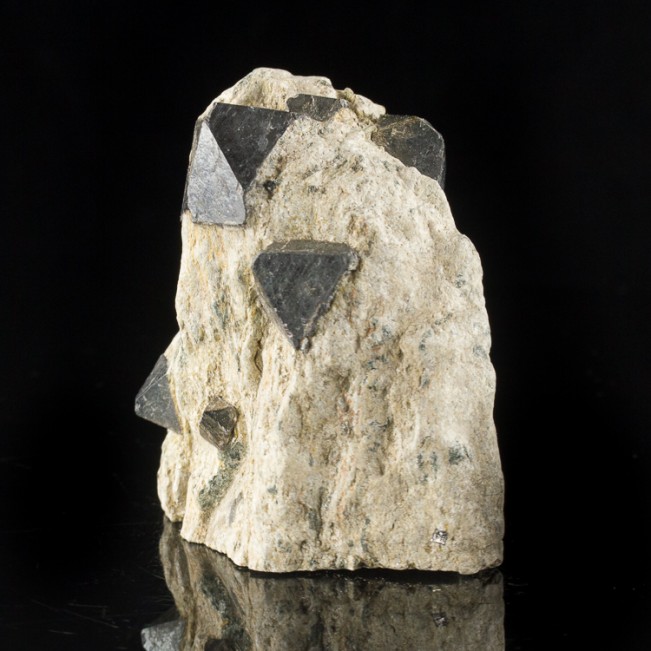 2.9" Extra Sharp MAGNETITE CRYSTALS to .9" in Tan/Gray Matrix Australia for sale