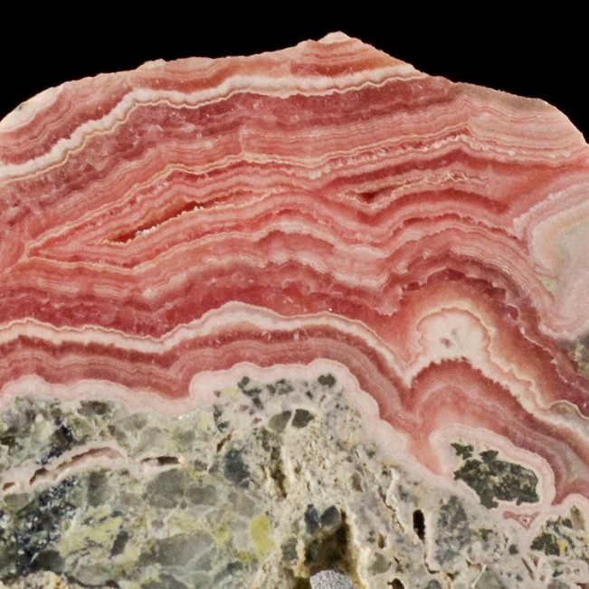 4.3" 132g Red White & Pink Bulls Eyes RHODOCHROSITE Slice Argentina for sale