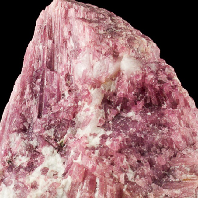 3.9" Fuchsia PINK TOURMALINE Shiny Gemmy Crystals +Milky Quartz Brazil for sale
