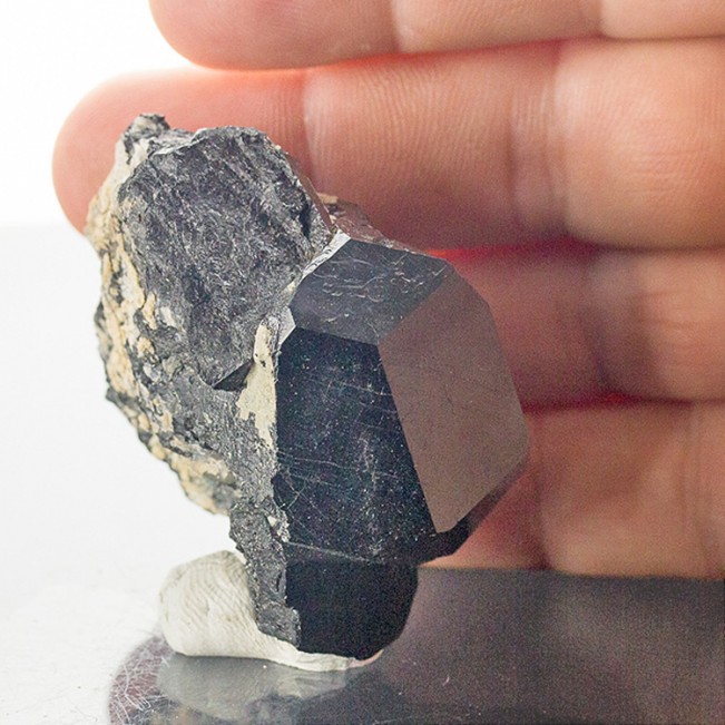 2.7" Shiny JetBlack DRAVITE TOURMALINE (exUVITE) Crystals Pierrepont NY for sale