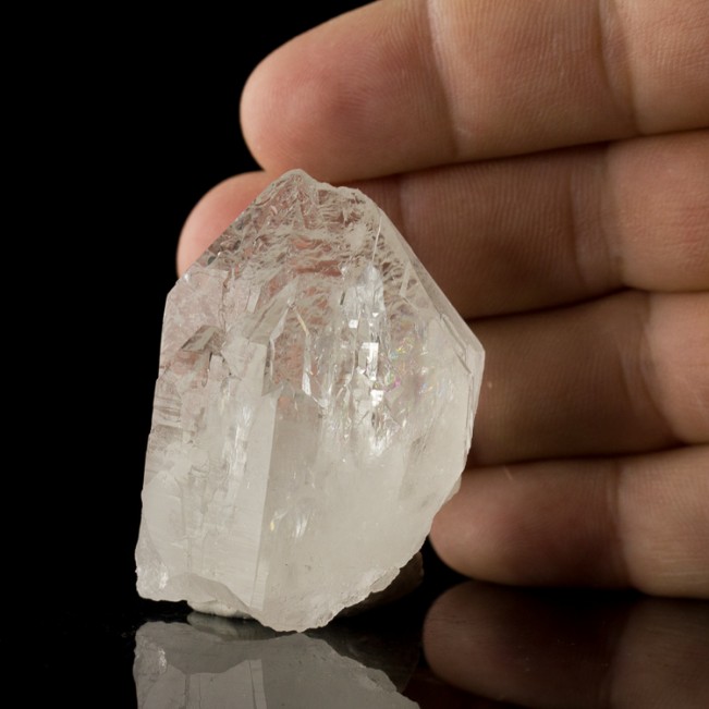 2.1" All Gem Water Clear CATHEDRAL QUARTZ with Wet Look Luster Brazil for sale