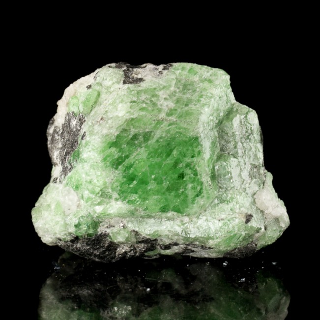 1.6" Colorful Grass Green TSAVORITE GARNET Sharp Gemmy Crystal Tanzania for sale