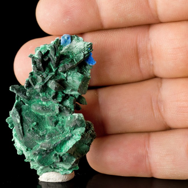 2.2" Green MALACHITE Replacement PSEUDO of AZURITE Crystals Milpillas for sale