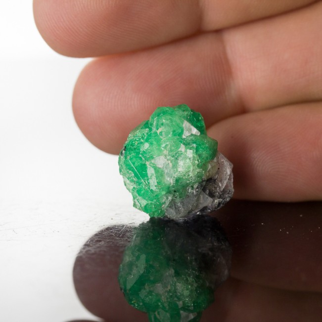 .8" 36.8ct Gemmy TSAVORITE GARNET Crystal Vivid Screamin'Green Tanzania for sale