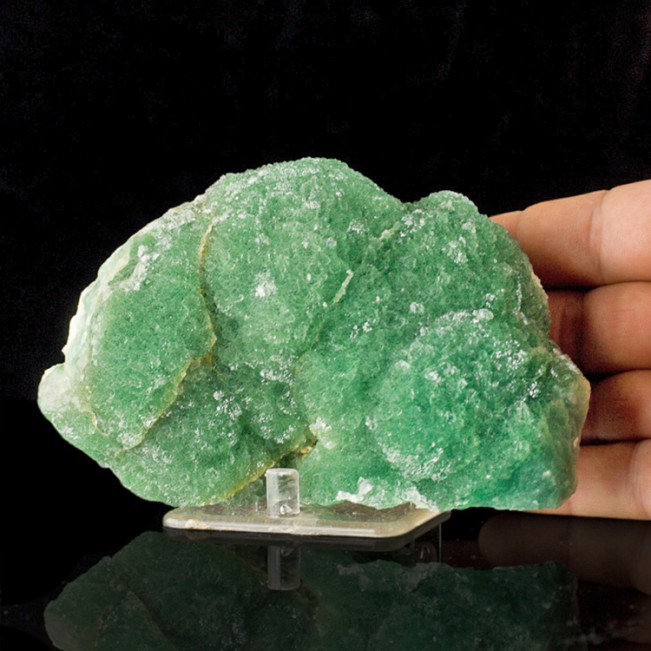 5.7" Vivid Flashy LimeGreen FLUORITE Crystals in Sparkling Mounds China for sale