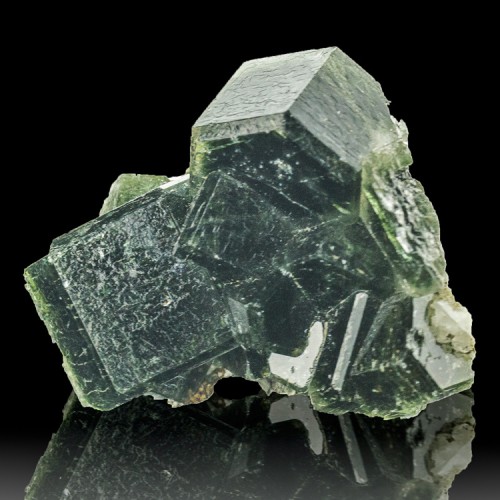 1.7" Lustrous Gemmy DarkGreen PHANTOM APATITE...