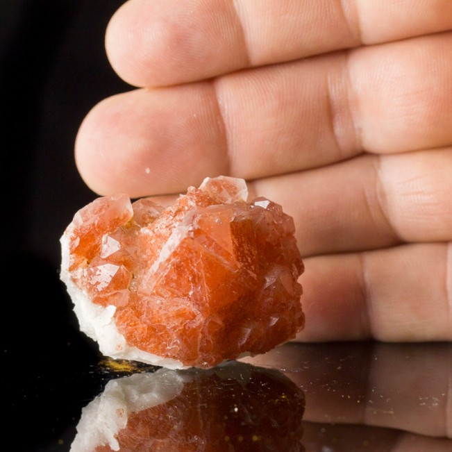 1.7" Dark Red Terminated RED QUARTZ Crystals Orange River South Africa for sale