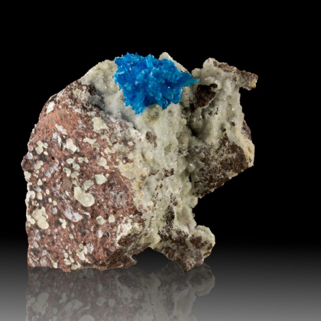 2.2" Spiky ElectricBlue PENTAGONITE Brite Sparkly Crystals to .7" India for sale