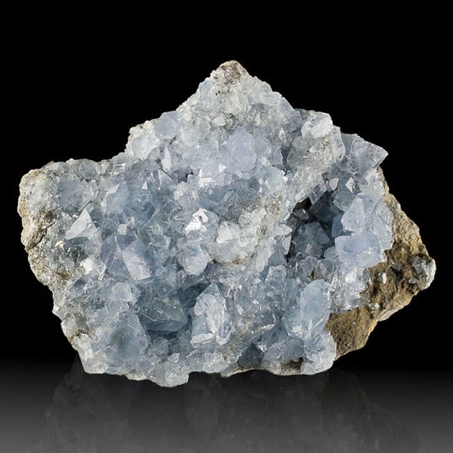 5.2" CELESTITE Sharp Gemmy Clear Terminated Crystal Sylvania Ohio for sale