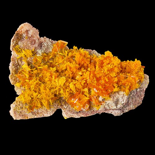 1.9" Tabular Orange WULFENITE Crystals +Light...