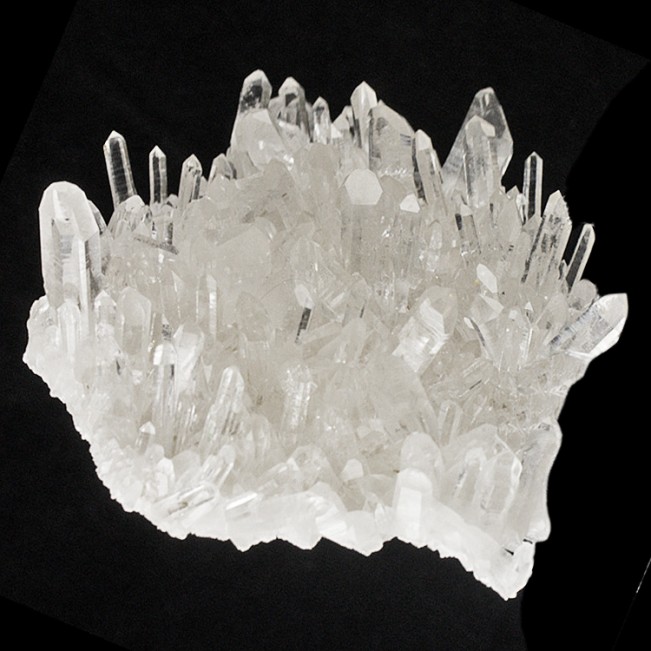 6.3" Spiky Forest ofSharp Terminated Gem Clear QUARTZ Crystals Arkansas for sale