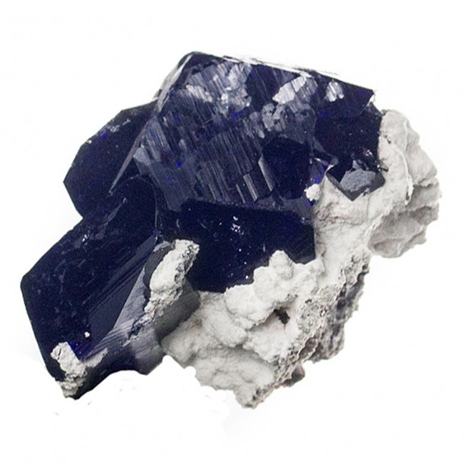 1.2" Navy Blue Brilliant Flashy Luster AZURITE Crystals Milpillas Mexico for sale