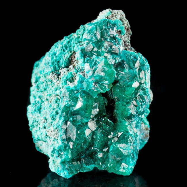 1.9" Gemmy Glossy Sharp Color-Drenched Green DIOPTASE Crystals Congo for sale