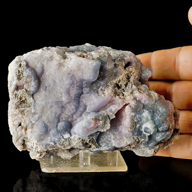 5.1" Lavender Gray SMITHSONITE Crystallized Botryoidal Mounds Mexico for sale