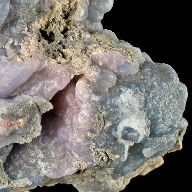 5.1" Lavender Gray SMITHSONITE Crystallized Botryoidal Mounds Mexico for sale
