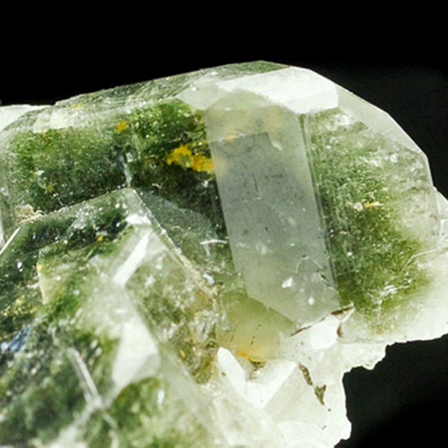 1.9" Glassy Green APATITE Cluster w-Phantom Crystals Sapo Mine Brazil for sale