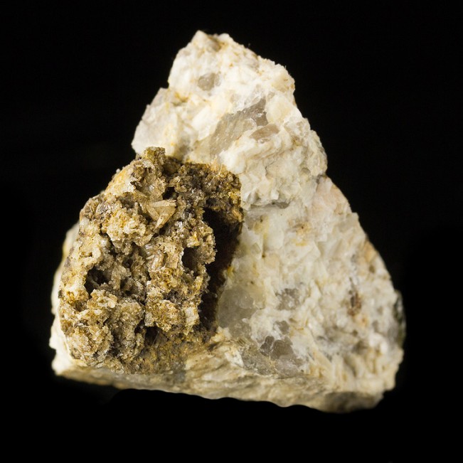 2.2" BERTRANDITE Brown-to-White Crystals in Casts of Dissolved Beryl CT for sale