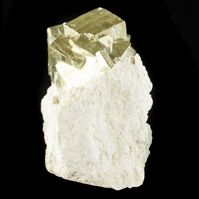 3.1" Matrix Piece with 12 Brassy Golden PYRITE Crystals Navajun Spain for sale