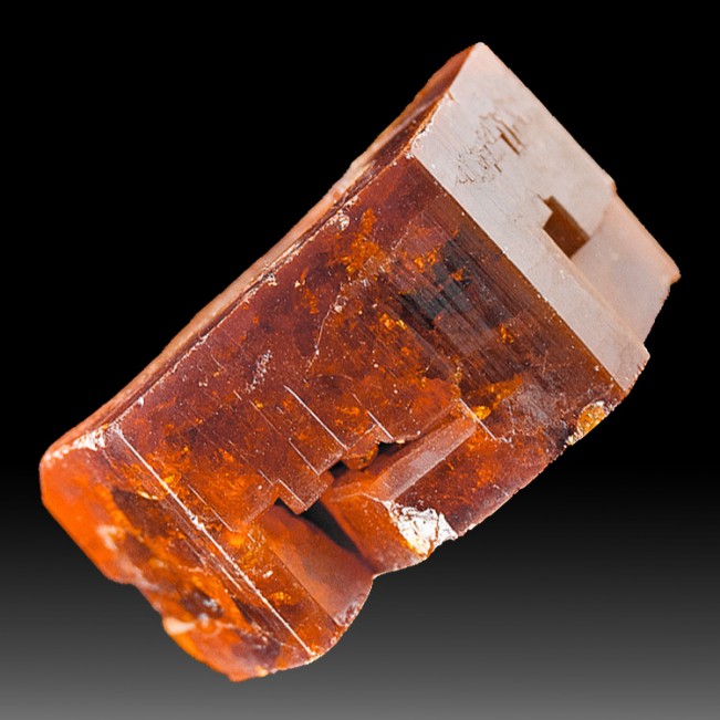 .9" Large Shiny Bright Red VANADANITE Single Crystal .5" Thick Morocco for sale