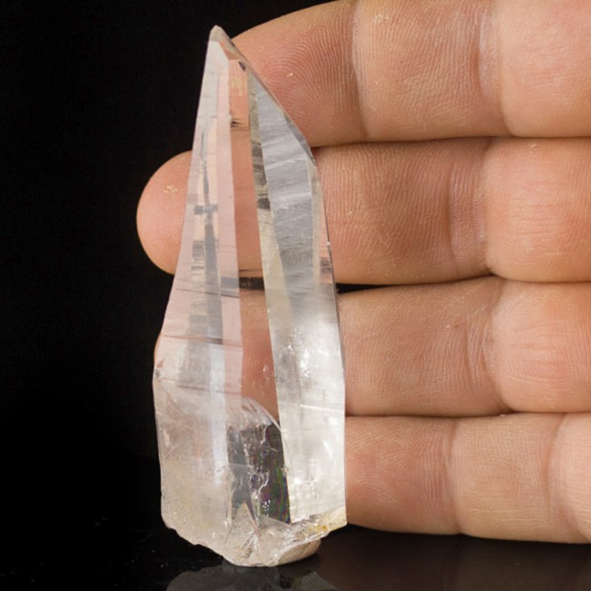 3.1" Water Clear Gem QUARTZ Tessin Habit Terminated Crystal Colombia for sale