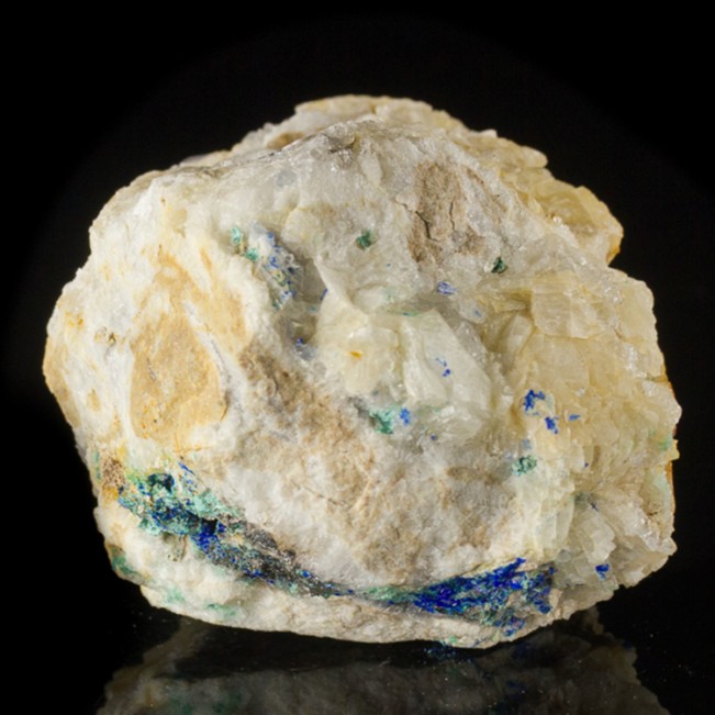 4.8" RoyalBlue LINARITE Crystals onWhite Quartz +Brochantite New Mexico for sale