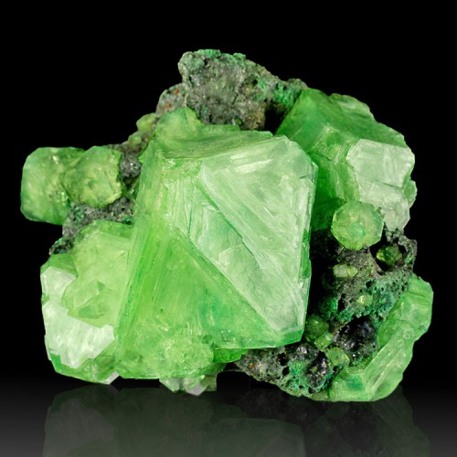 4.1" Emerald Green WetLook Gemmy ALUM Crystal...