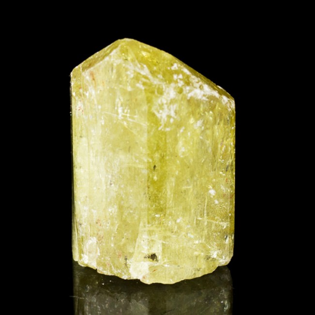 1.4" Lemon Yellow GOLDEN APATITE Lustrous Terminated Crystal Mexico for sale