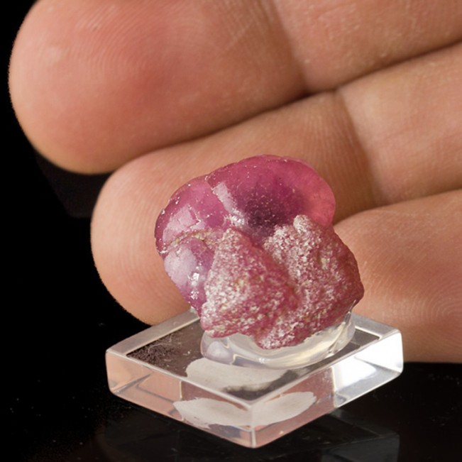 .8" Raspberry Pink MUSHROOM TOURMALINE Rounded Crystals Myanmar (Burma) for sale