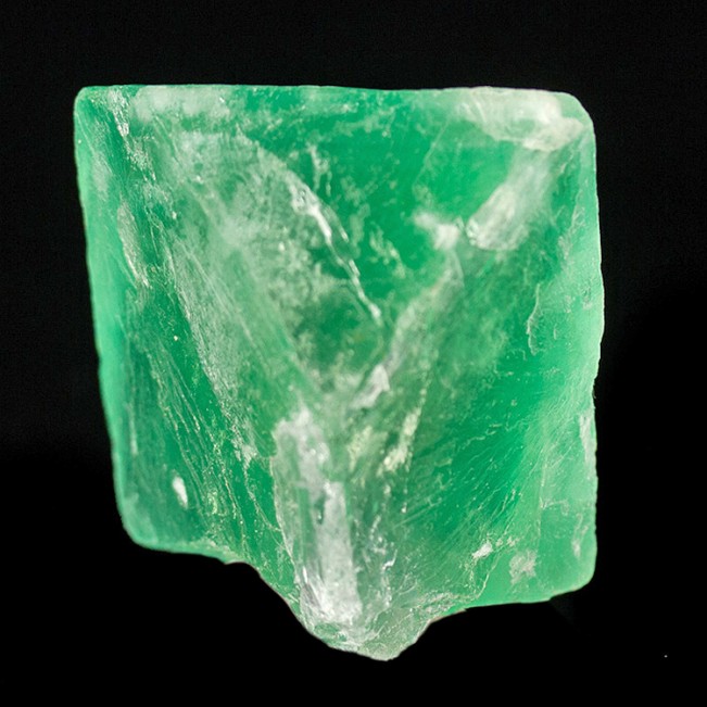 2.5" Minty Neon Green Gem Clear FLUORITE Crystal Cleavage South Africa for sale