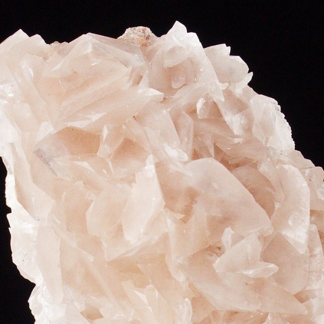 5.5" Sharp Gemmy LightPink CALCITE in Wedge-Shape Crystals to .9" China for sale