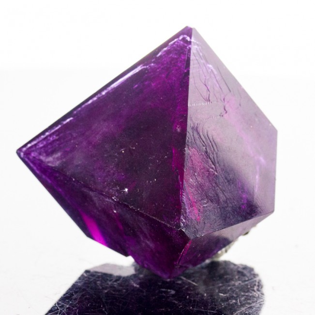 2.2" Lab Grown Purple Violet Octahedral ALUM Crystal on Matrix Poland for sale