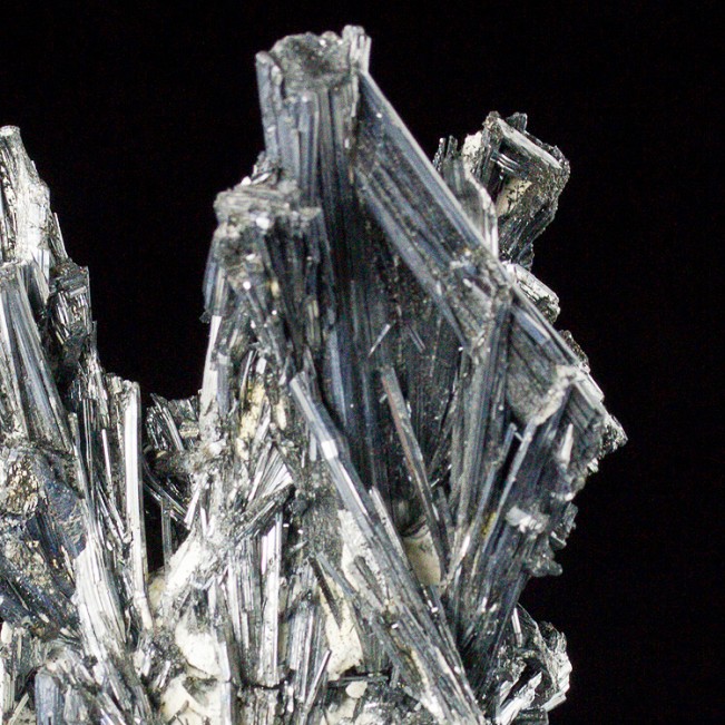 4" STIBNITE Terminated Brilliant Metallic Mirror Bright Crystals China for sale