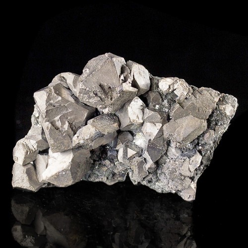 3.5" Sharp Metallic Silver Octahedral GALENA ...