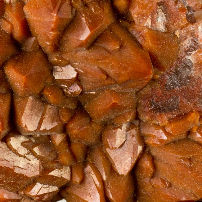 3.2" Vibrant Brick RED QUARTZ Sharp Terminated Crystals to 1.1" Morocco for sale