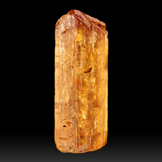 1.0" 20.8ct Juicy Orange IMPERIAL TOPAZ Gemmy Terminated Crystal Brazil for sale