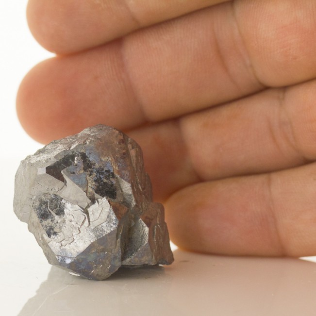 1.5" Rare Metallic Silver SKUTTERUDITE Shiny Crystals CobaltOre Morocco for sale