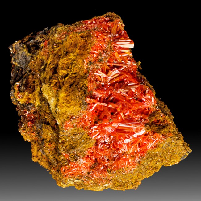 3.4" Sharp Terminated Rosy Red CROCOITE Square Crystals Adelaide Mine for sale