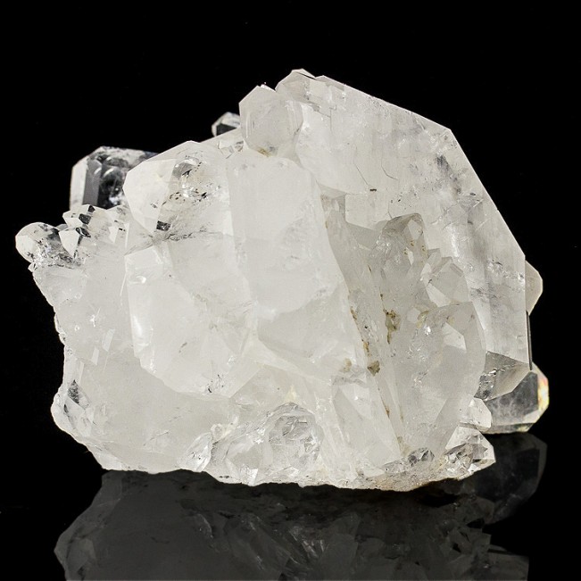 4.3" GemClear FADEN QUARTZ DblTermnated Crystals w-White Lines Pakistan for sale