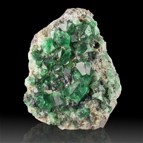 4.7" Sharp Blue Green Glassy FLUORITE w/Octah...