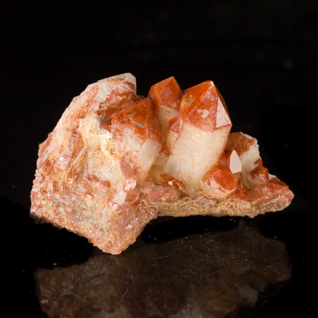 2.4" Colorful Cardinal RED QUARTZ Crystals Orange River South Africa for sale
