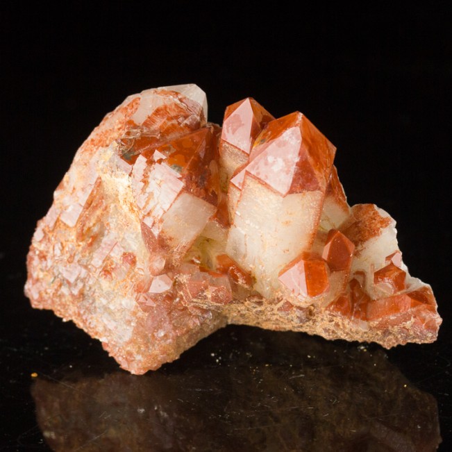 2.4" Colorful Cardinal RED QUARTZ Crystals Orange River South Africa for sale