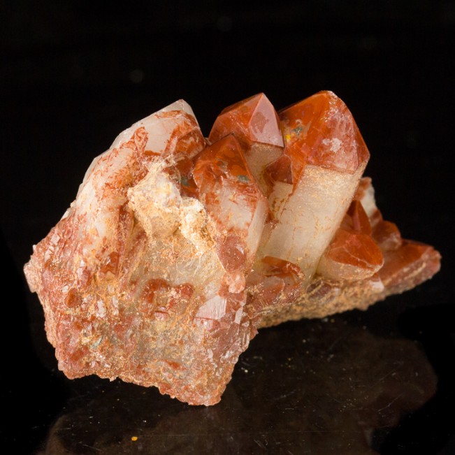 2.4" Colorful Cardinal RED QUARTZ Crystals Orange River South Africa for sale