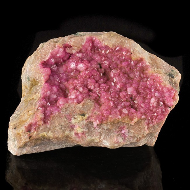 4.1" BrightFlashy COBALTOAN CALCITE Crystals on Matrix Hot Pink Morocco for sale