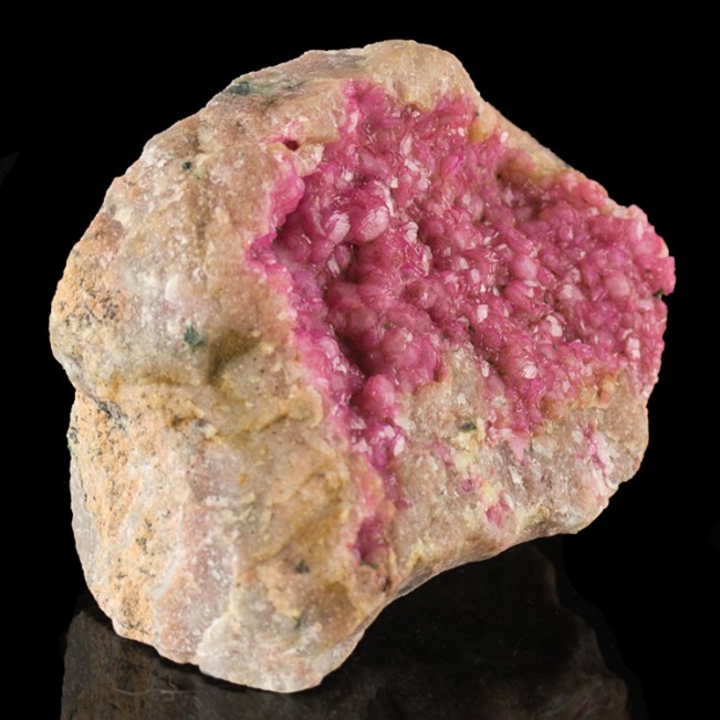 4.1" BrightFlashy COBALTOAN CALCITE Crystals on Matrix Hot Pink Morocco for sale