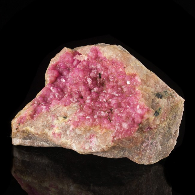 4.1" BrightFlashy COBALTOAN CALCITE Crystals on Matrix Hot Pink Morocco for sale