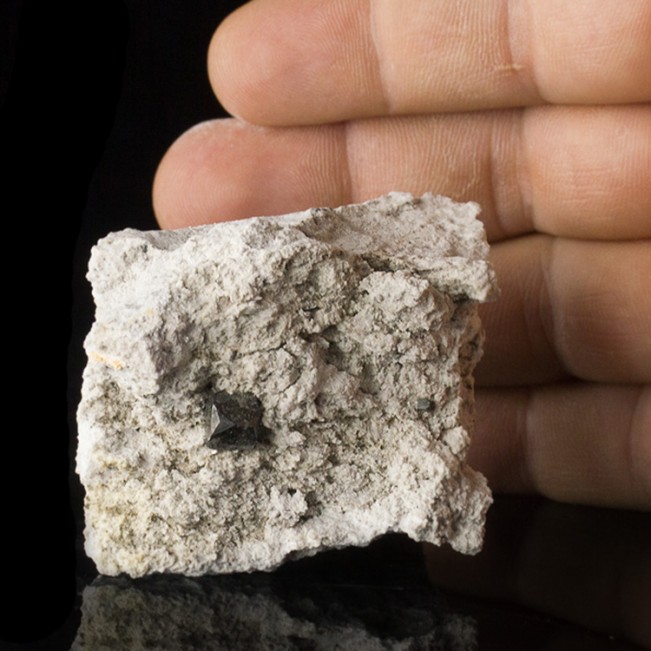 9.5mm BIXBYITE Sharp Crystals on 3" White Rhyolite Thomas Range Utah for sale